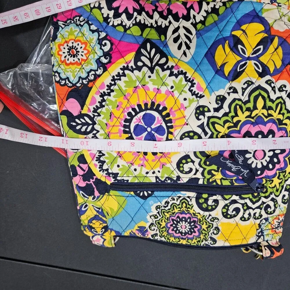 Vera Bradley Hipster Crossbody Bag In The Retired Rio Pattern Quilted Bohemian